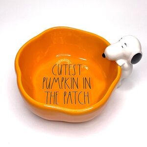 Rae Dunn x Peanuts Snoopy “Cutest Pumpkin in the Patch” Small Bowl